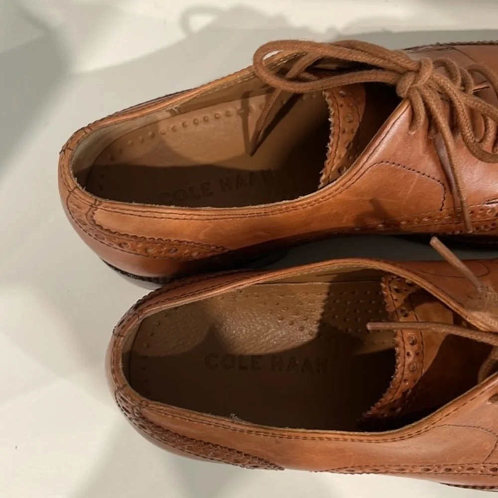 Cole Haan Mens Williams C22266‎ Brown Round Toe Oxford Dress Shoes Size 8 M